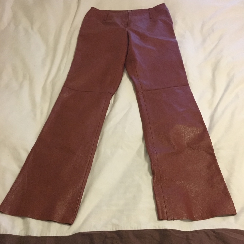 Max Studio Leather Pants
